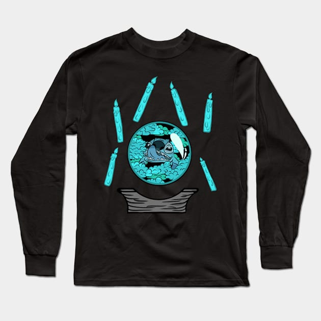 The Fortune Teller's Evil Experiment Long Sleeve T-Shirt by ryandraws_stuff